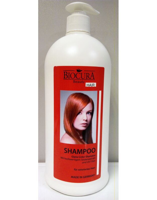BIOCURA šampūnas dažytiems plaukams, 1 l