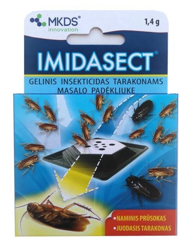 Imidasect, 1,4 g, gelinis insekticidas masalo padėkliuke tarakonams naikinti 