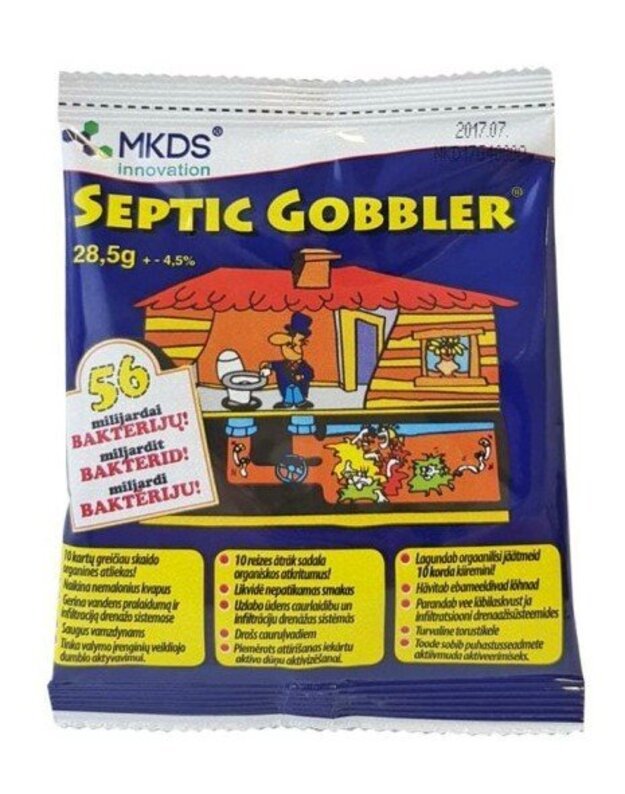 Septic Gobbler mikroorganizmai kanalizacijos valymui, 28,5 g
