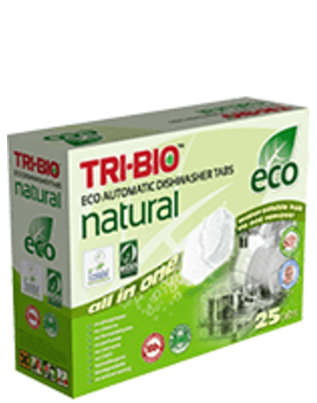 Tabletės indaplovėms TRI BIO eco natural, 25 vnt.