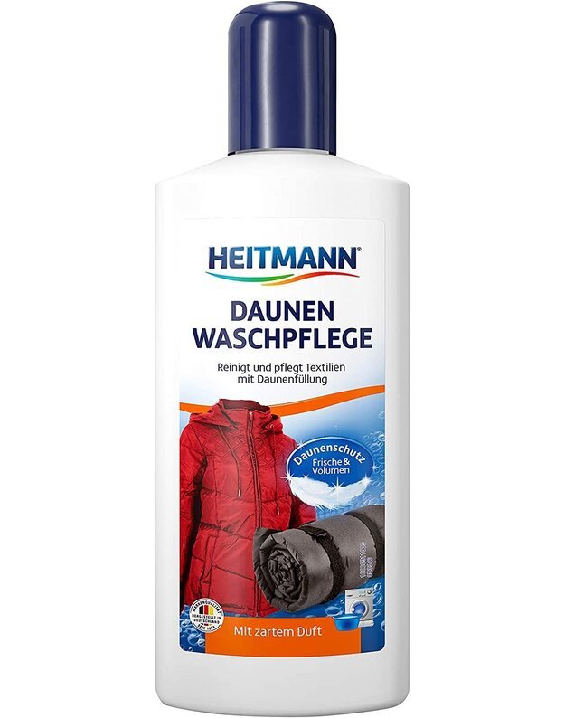 Heitmann skalbiklis pūkų ir plunksnų turintiems rūbams bei miegmaišiams, 250 ml